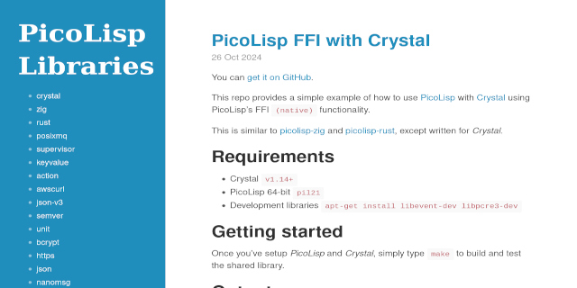 PicoLisp Microsite